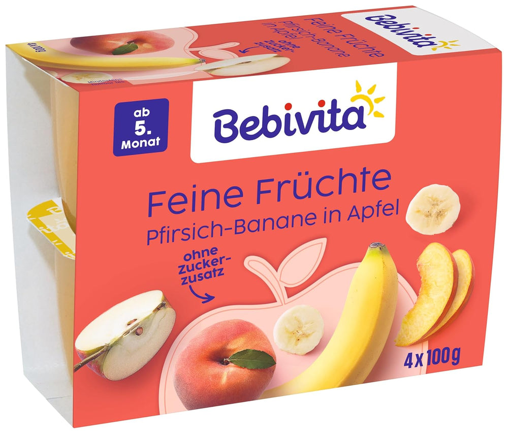 Pfirsich-bananer i Apfel, 6er Pack (6 x 4 x 100 g)