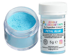 Pudră colorantă alimentară Sugarflair Blossom Tint Dust Petal Blue - Pudră colorantă alimentară pentru decoruri de tort, pastă de zahăr, fondant, glazură, ciocolată, cremă de unt, macarons și multe altele - 5G