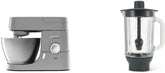 Procesor de alimente Kenwood Chef KVC3110S, bol de amestecare din oțel inoxidabil de 4,6 L Mama si Copilul Naty Shop Pachet cu accesoriu de amestecare din sticlă Chef 4,6 L, 1.000 W