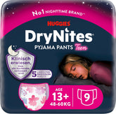 Huggies DryNites nattesengevædningsbleer til piger 13-ca. 17 år (48-60 kg) 27 Count (3x9) Månedlig pakke trussebleer