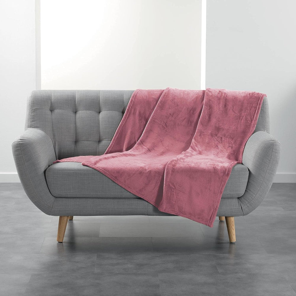 Douceur D'Intérieur, Flanelletæppe, 125 X 150 Cm, Pink, Flanelldyner og dyner Naty Shop Standardtitel