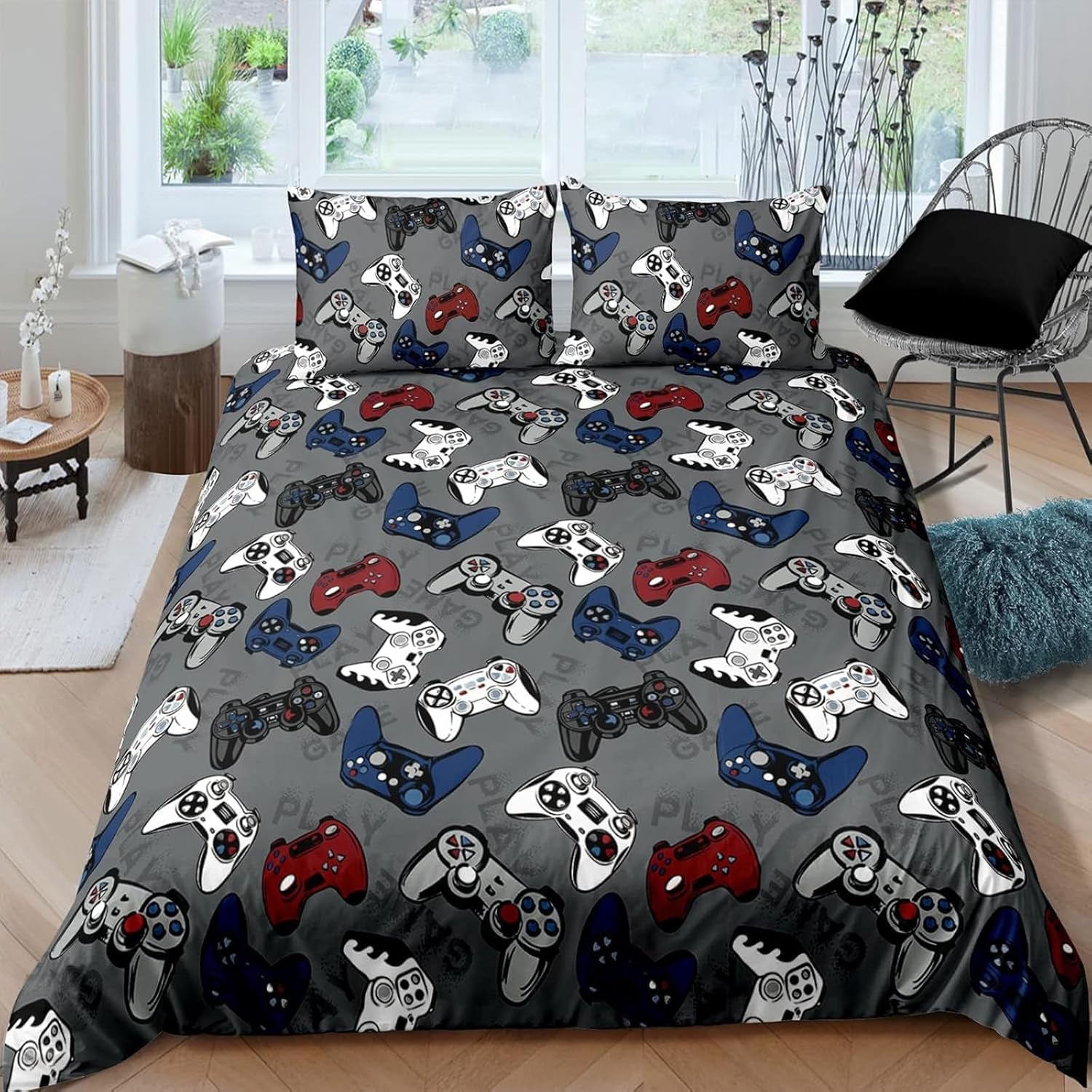 Set lenjerie copii si adolescenti, diverse modele Lenjerie de pat - copii Naty Shop Multicolor16-4 Double(200×200Cm)