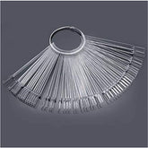 40 de bețișoare pentru capsule de ojă artificială, evantai practic, nail art (40, transparente)