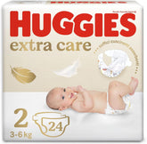 Huggies Baby, størrelse 2 (3 – 6 kg), 24 bleer Mor og barn Naty Shop