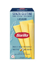 Barilla Pasta Glutenfri Lasagne, lavet med lækker majs og ris, perfekt til personer med cøliaki eller glutenintolerance, pakke med 10 stk (10 x 250 g)
