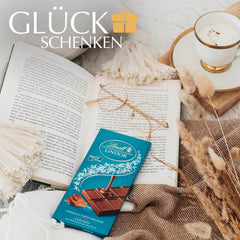 Lindt Chocolate LINDOR Caramel & Salt, 100 grame Bomboane de Ciocolata Naty Shop