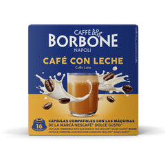 Caffè Borbone Café au Lait - 64 Kapseln - Lösliches Pulvergetränk mit Milchpulver und Instantkaffee - Kompatibel mit Kaffeemaschinen der Marke Nescafè®* Dolce Gusto®*