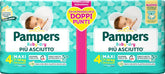 Scutece Pampers Baby Dry Maxi Twin Pack, mărimea 4 (7-18 kg), 48 de scutece