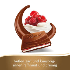 Lindt Chocolate Creation Raspberry Panna Cotta, Chokoladegave, Chokoladebar, 150 g (pakke med 5)
