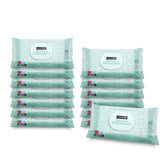 Suavinex, pachet de 14 a câte 60 de șervețele umede pentru bebeluși (840 de șervețele în total), hidratante, potrivite pentru tenul atopic, 95% ingrediente naturale