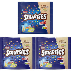 Nestlé SMARTIES Mini individuelt indpakkede små linser med mælkechokolade 3 pakke (1 x 187 g)