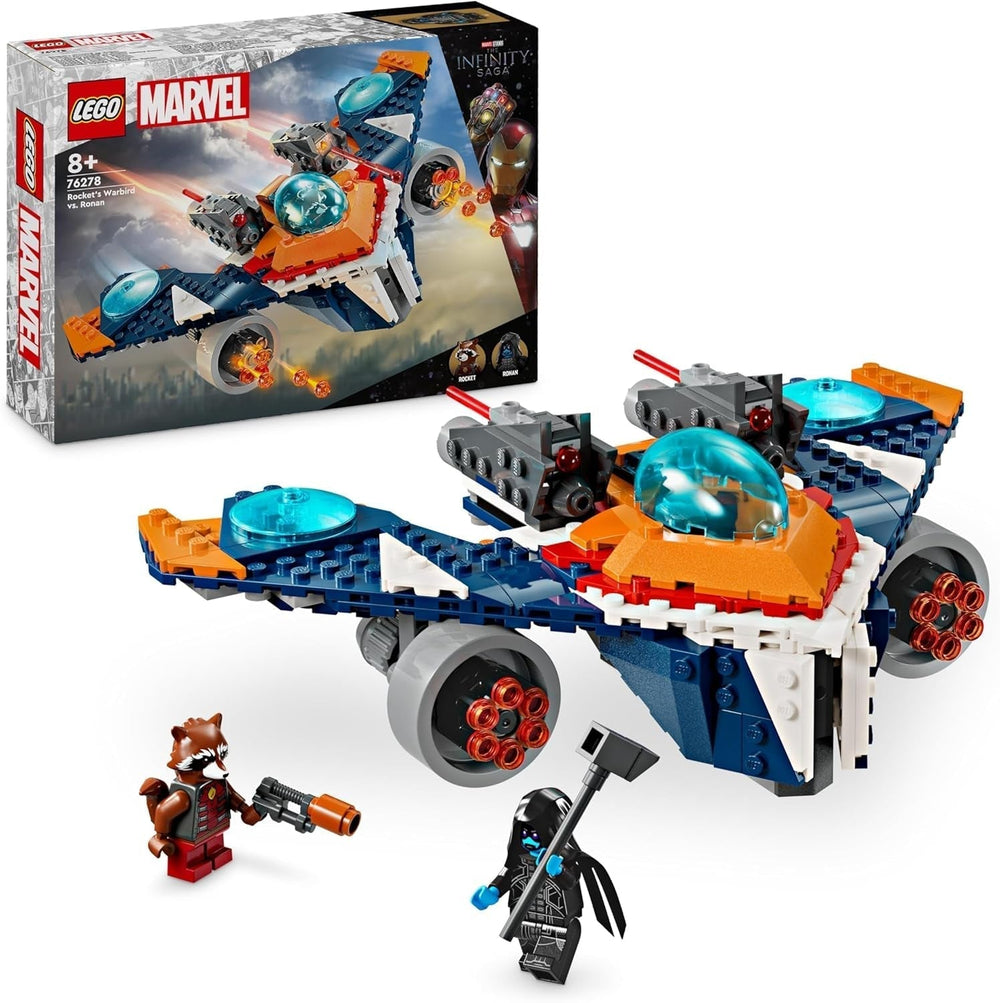 LEGO Marvel Rockets Rumskib vs. Ronan bygbart rumskibssæt Guardians of the Galaxy Superheltefigur Legetøjsgave til drenge og piger 8 år 76278 Byggesæt Besuche den LEGO-Store Single
