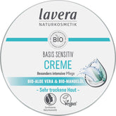Lavera Basis Sensitiv, îngrijire intensivă pentru pielea uscată cu Aloe Vera si ulei de migdale, 150 ml Naty Shop Default Title