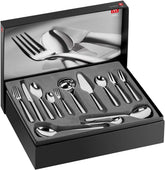 Set tacâmuri ZWILLING Senses, 68 piese, pentru 12 persoane, oțel inoxidabil 18/10/oțel cu lamă de calitate superioară, finisaj mat, argintiu Naty Shop