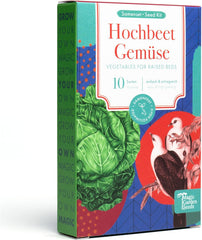 Hochbeet-Gemüse - 10 Samenfeste Gemüsesorten - Einfach & Ertragreich - Einsteiger-Saatgutset Als Kleines Geschenk Oder Für Den Eigenbedarf