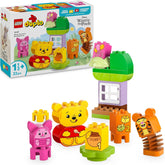 LEGO DUPLO | Disney Winnie Puuhs Geburtstagsparty - Lernspielzeug für Vorschulkinder - Set mit 3 Minifiguren, inkl. Winnie Puuh, Tigger & Ferkel - Geschenk für Jungen & Mädchen ab 1 Jahr 10457