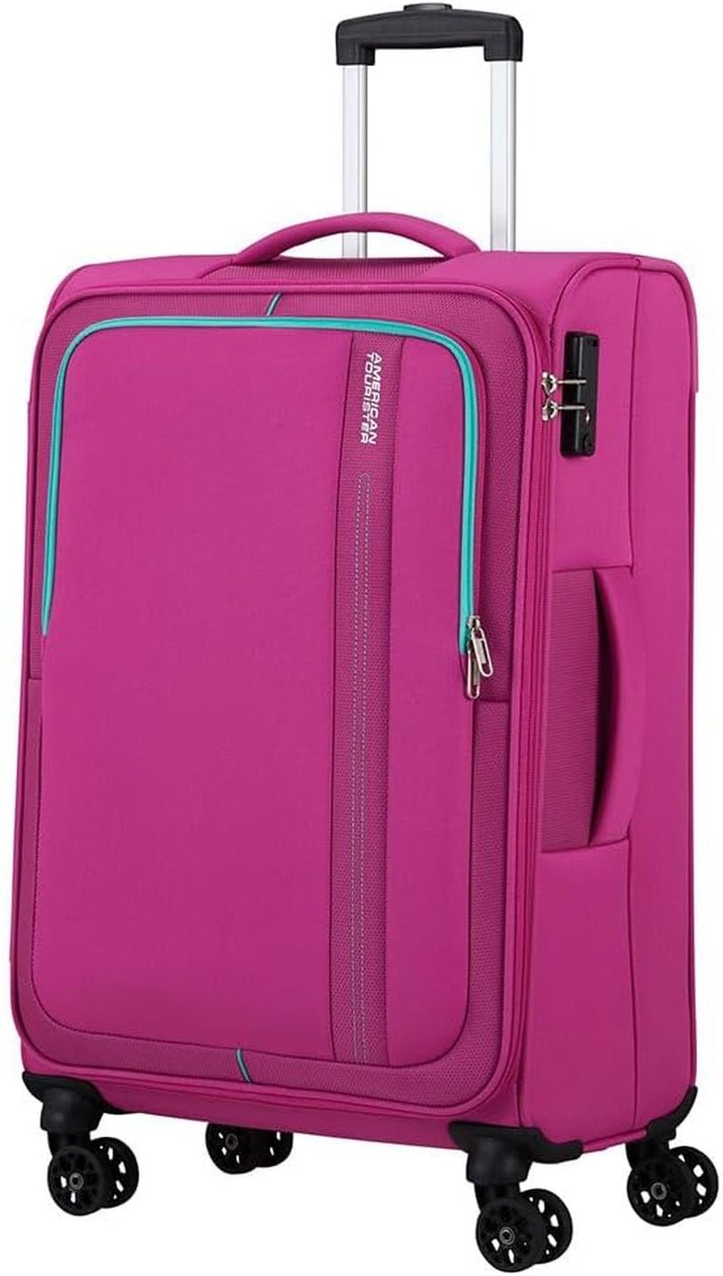 American Tourister Sea Seeker - Upright S, Bagaj de mână, 45 cm, 28L, Gri (Charcoal Grey) Bagaje și echipament de călătorie Naty Shop Trandafir (Fucsia închis) Spinner M (68 Cm - 61 L)