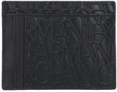Armani Exchange Men's Essential Ivan SLG, Logo All Over Elegant & Functional Credit Card Holder, Nero Portofel Barbati Naty Shop