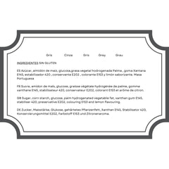 Azucren, Roll Fondant, Roll Fondant gri, ușor de utilizat, neted, flexibil, moale și pliabil, perfect pentru decorarea torturilor, Halal, Kosher, fără gluten, aromă de lămâie (250 G) Pasta de zahar Naty Shop