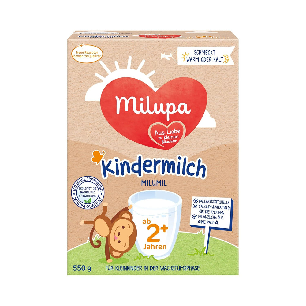Milupa Milumil Vækstmælk 2+ - Fra 1 år - Til små børn i vækstfasen - 5 x 550 g