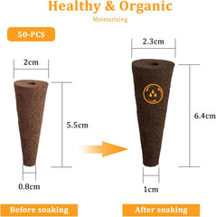 50 hydroponiske vækstsvampe, hydroponiske frøplantesvampe, roddyrkningssvampe, velegnet til forskellige slags knopper, såsom tomat, jordbær, mynte