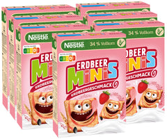 Nestlé Strawberry Minis, fuldkornsprodukter med jordbærsmag, pakke med 7 (7x375 g)