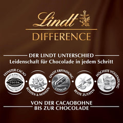 Lindt Chokolade | Mælkechokolade hasselnøddebar | 100 g | Blød, smeltet mælkechokolade med sprøde stykker hasselnød | Chokoladebar