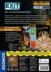 KOSMOS 695149 EXIT - Spillet - Enchanted Forest, Niveau: Begynder, Escape Room-spil, EXIT-spil for 1 til 4 spillere i alderen 10+, Et unikt brætspil