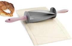 RODILLO CORTADOR DE Croissant, plast, grå/pink, 18 x 18 x 10 cm