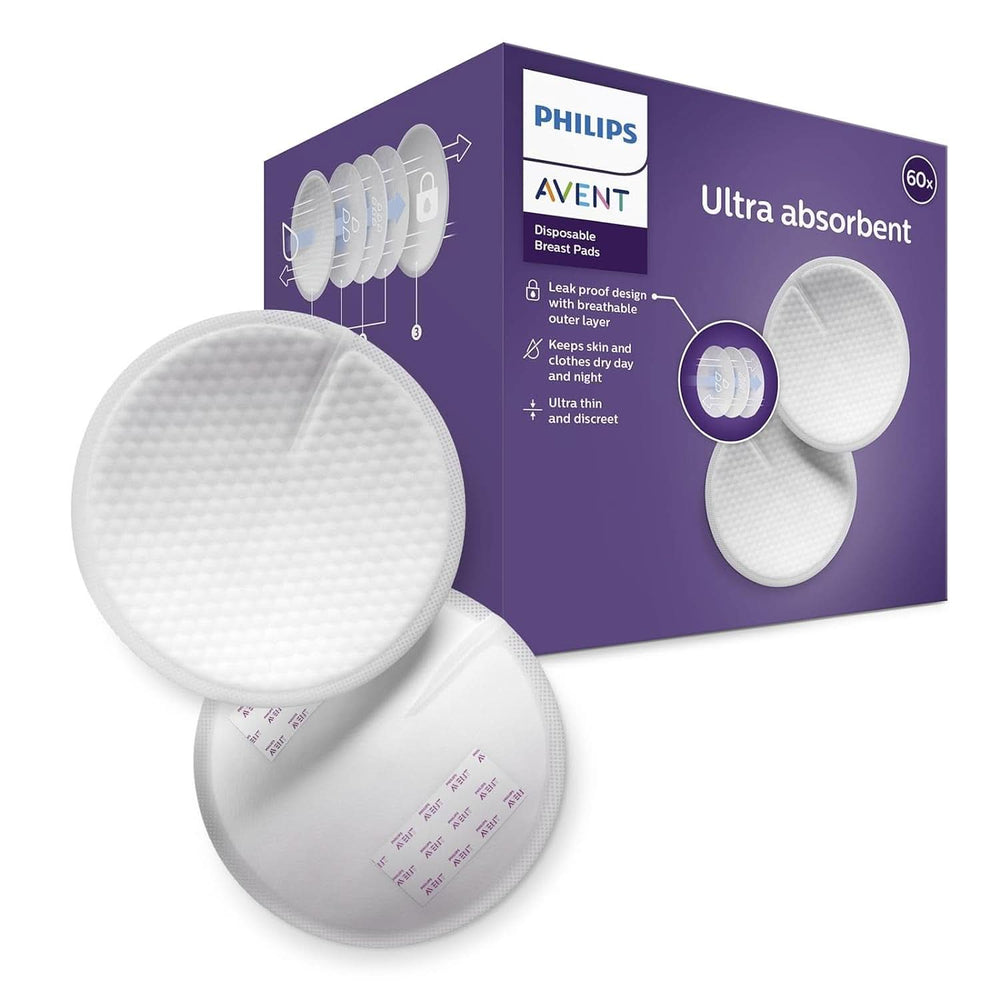 Philips Avent Einweg-Stilleinlagen, Ultra-Komfort Und Sicherheit, 60 Stück, Weiß (Model SCF254/61) Tilbehør Mad og amning Bebe Naty Shop