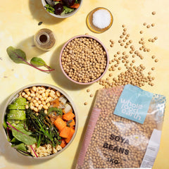 Wholefood jordsoja - ikke-GMO - naturlig - vegansk - mælkefri - uden tilsat sukker 1 kg