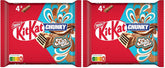 Nestlé Chunky Funky Crispy Wafer i mælkechokolade multipakke 2-pak (4 x 40 g hver)