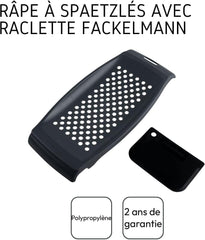 Fackelmann spaetzle rivejern med dejskraber Peeler Naty Shop