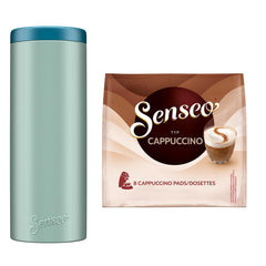 Pads Cappuccino, 10 x 8 Getränke, 80 Kaffee Pads, inklusive Pad Dose