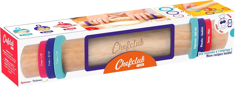 Teigrolle med justerbare ringe