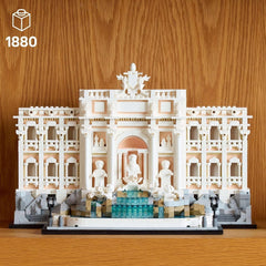 LEGO Architecture Trevi Fountain - Model af et vartegn i Rom med minifigurer skulpturer - samling til kontor og stue - gave til voksne og arkitekturelskere 21062 Byggesæt Besuche den LEGO-Store