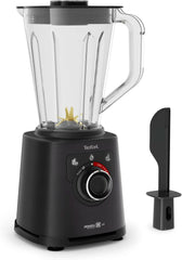 Tefal Perfectmix+ Standmixer, 3 automatiske programmer, Powelix-Klingentechnologie, Air Cooling System, 2 L Kapacitet, Tritan-Behälter, Inkl. Spatel, Schwarz, BL88A831 Køkken Naty Shop