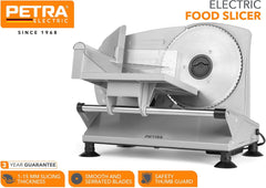 Petra PT4636VDE Feliator electric multifuncțional, grosime de tăiere 1-15Mm, 3 lame din oțel inoxidabil netede Rasnite si Feliatoare Naty Shop