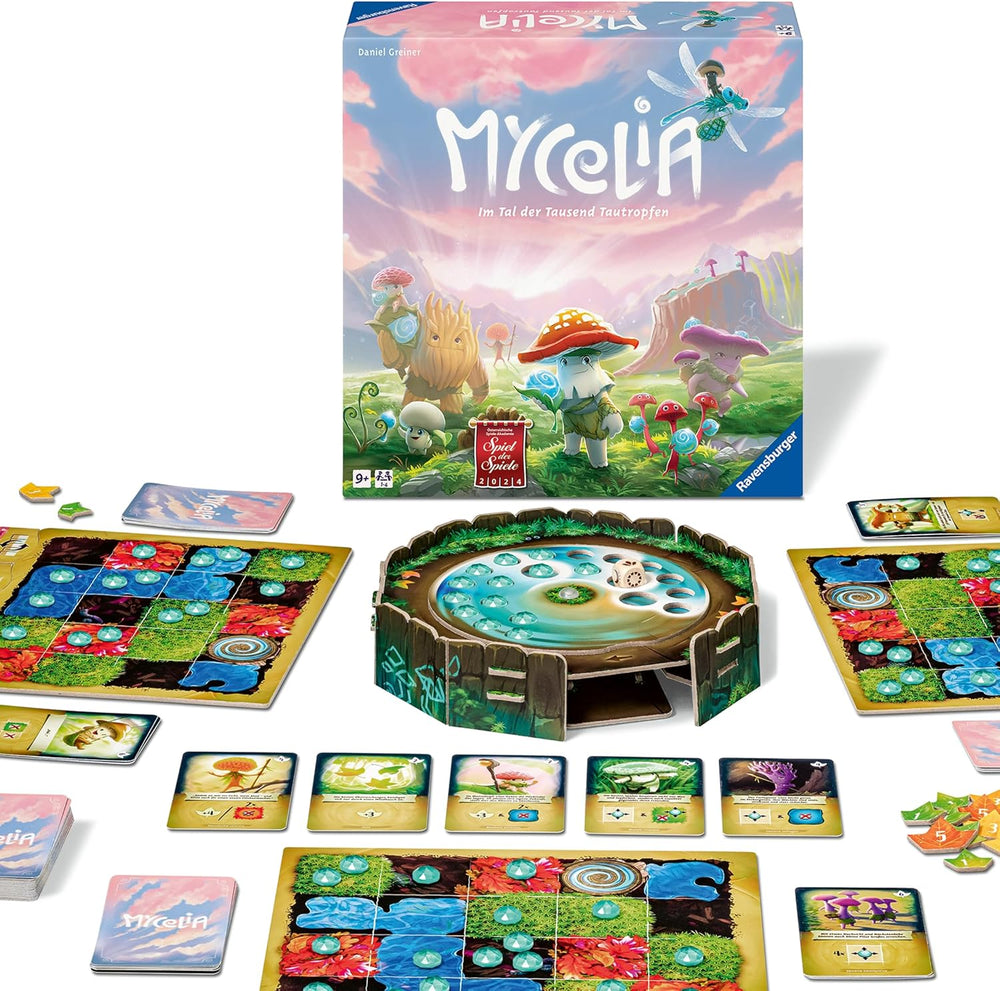 Ravensburger 27489 - Mycelia - Family Deck Building Game, Brætspil for voksne og børn 9+ - Simpelt strategispil for 1-4 spillere
