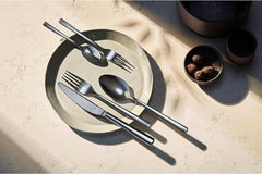 WMF Philadelphia bestiksæt til 12 personer, 60 stykker, monoblokknive, rustfrit stål Cromargan Kitchen Naty Shop