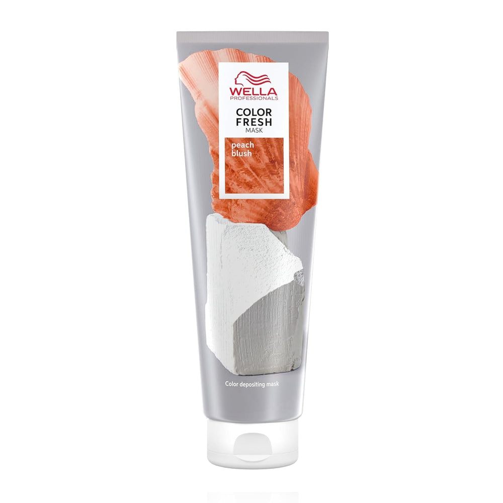 Wella Professionals Color Fresh Mask Peach Blush - tratament de păr pentru revitalizarea și schimbarea culorii părului - nuanță hrănitoare cu ulei de avocado - pentru păr blond și iluminat - 150 ml Masca de par Naty Shop Titlu implicit