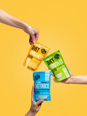 DIET-MAD Instant Shirataki Konjac-ris, lavt kulhydratindhold, lavt kalorieindhold, vegansk, fedtfri, sojafri, glutenfri, keto-venlig, slankende risnudler, 200 gram