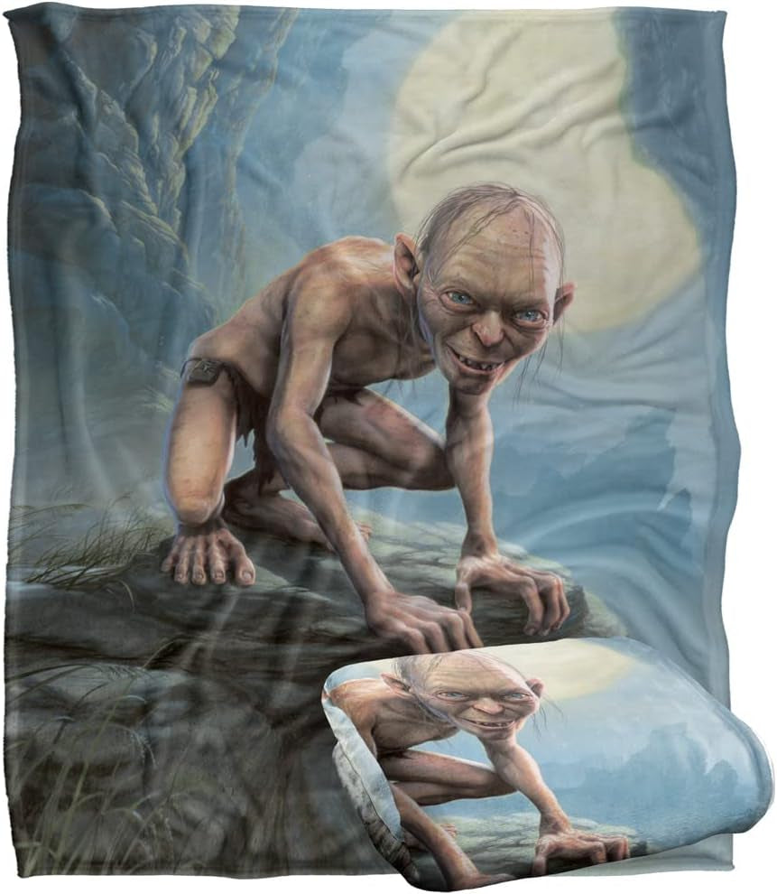 LORD of the RINGS Silke behageligt tæppe, super blødt, 152 X 127 cm Senge og tæpper LOGOVISION Standard titel