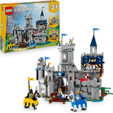 LEGO Creator Ritterburg im Mittelalter - 3-in-1-Bauset - Spielzeug Ritterburg - Umwandelbar in Ritterturnier-Szene oder Stadt - 6 Minifiguren - Geschenk für Jungen und Mädchen ab 9 Jahren 31168