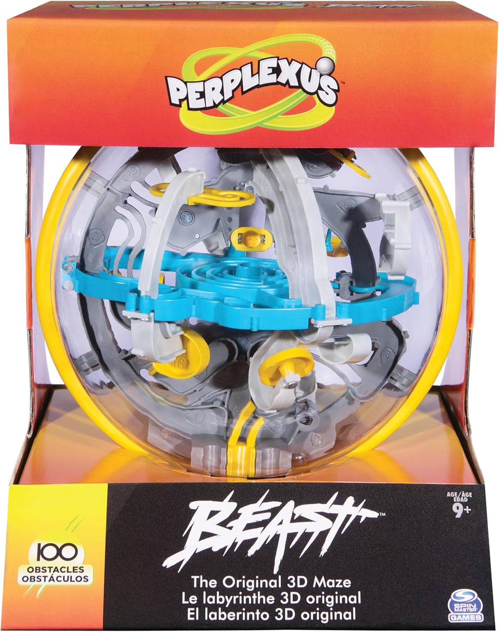 Spin Master Games - Perplexus Beast 3D Ball Maze med 100 forhindringer, tålmodighedsspil for børn på 9+ og voksne