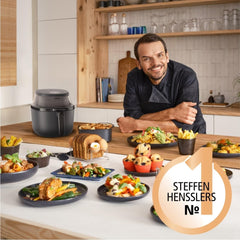 Philips Airfryer 3000 Series 6.2L, Madlavningsvindue, 16 tilberedningsfunktioner i 1, Rapidair plus-teknologi, Fedtfjernelse, Opskriftsapplikation Homeid Appliances Naty Shop