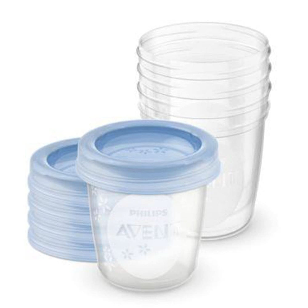 Philips AVENT SCF619/05 Opbevaring Becher Für Muttermilch, Becher Inklusive Deckel Tilbehør Mad og amning Bebe Naty Shop