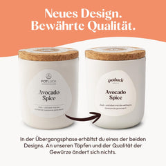 Potluck | Feta Gewürz | Gewürzmischung im Keramiktopf | 50g | Mit natürlichen Inhaltsstoffen