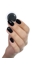 UV-neglelak alessandro Striplac Midnight Black – Delikat og langtidsholdbar – Nem fjernelse takket være peel-off fjernelsesteknologi – Vegansk og grusomhedsfri – 8 ml