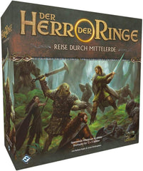 Fantasy Flight Games, The Lord of the Rings: Journeys to Middle Earth, Core Set, Expert Game, Dungeon Crawler, 1-5 spillere, alderen 14+, 60+ minutter, tysk, flerfarvet.